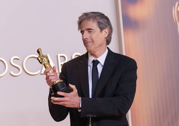 March 2, 2025, Hollywood, California, USA: Walter Salles, winner of the Best International Feature Film for Ã¢â‚¬oeI m Still HereÃ¢â‚¬Â, poses in the press room of the 97th Annual Academy Awards on Sunday March 2, 2025 at the Dolby Theater in Hollywood, California. BURT HARRIS BNS PI Hollywood USA - ZUMAp124 20250302_zaa_p124_431 Copyright: xBurtxHarrisx