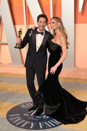 Vanity Fair Oscar Party 2025 - Los Angeles, USA Los Angeles, CA. 02MAR2025: Adrien Brody & Georgina Chapman at the Vanity Fair Oscar Party. Los Angeles CA USA  Copyright: xPaulxSmith Featureflashx