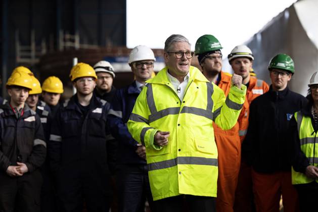 Prime Minister Keir Starmer visits Cammell Laird 06 03 2025. Birkenhead, United Kingdom. Prime Minister Keir Starmer visits Cammell Laird., Credit:Lauren Hurley Avalon United Kingdom, Birkenhead, Birkenhead, 10 Downing Street  Copyright: xLaurenxHurleyx xAvalonx 0972888372