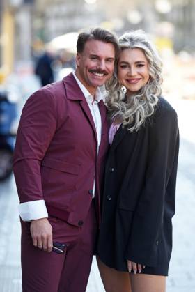 Sandra Czok with husband Sascha Schmitz at the CoupleChallenge Screening at the Residenz Kino Astor Film Lounge in Cologne on 06 03 2025