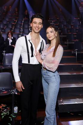 Professional golfer Diego Pooth and his girlfriend model Louisa Büscher at the 18th season of the RTL dance show Lets Dance in the Coloneum Cologne, 07 03 2025 NRW Germany Copyright: xChristophxHardtx