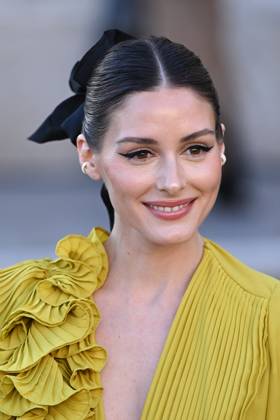 PFW Elie Saab Arrivals Olivia Palermo attending the Elie Saab Womenswear Fall Winter 2025-2026 show as part of Paris Fashion Week in Paris, France on March 08, 2025. Photo by Aurore Marechal ABACAPRESS.COM Paris France  Copyright: xMarechalxAurore ABACAx