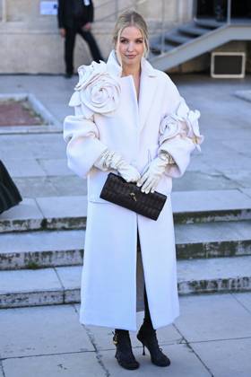PFW Elie Saab Arrivals Leonie Hanne attending the Elie Saab Womenswear Fall Winter 2025-2026 show as part of Paris Fashion Week in Paris, France on March 08, 2025. Photo by Aurore Marechal ABACAPRESS.COM Paris France  Copyright: xMarechalxAurore ABACAx