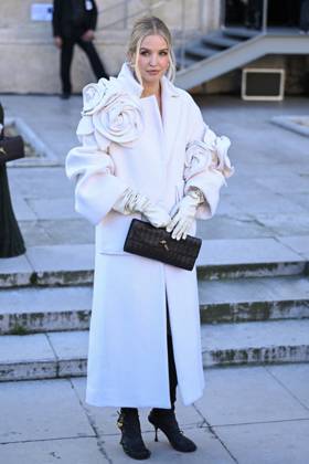 PFW Elie Saab Arrivals Leonie Hanne attending the Elie Saab Womenswear Fall Winter 2025-2026 show as part of Paris Fashion Week in Paris, France on March 08, 2025. Photo by Aurore Marechal ABACAPRESS.COM Paris France  Copyright: xMarechalxAurore ABACAx