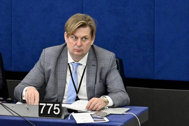 Politician Maximilian Krah AfD in the EU Parliament in Strasbourg Strasbourg, 12 03 2025 Grand Est France Copyright: xDwixAnoraganingrumx
