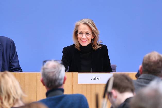 Berlin, Germany, 12 03 2025 Federal Press Conference Initiative for an effective state Interim report and recommendations for action for a state reform Julia Jäkel, media manager and supervisory board member Copyright: xdtsxNachrichtenagenturx dts_61830