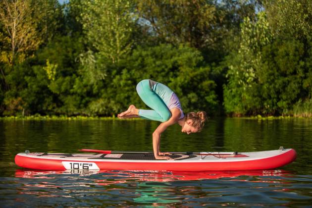 Young woman are doing yoga on a stand up paddle board SUP on a beautiful lake or river. The concept of a healthy lifestyle. Sport. Yoga. Hobby, model released, , 53657850.jpg, background, family, woman, beach, dog, water, silhouette, child, person, girl, sport, fitness, summer, nature, sun, yoga, paddle, holiday, relax, sea, sunset, sup, surfing, fun, lake, leisure, meditation, surfboard, air pump, balanced, bathing, blonde, boat, breathing technique, cobra, dying swan, fin, hobby, horizon, orange, pilates, pump up, rowing, stand up paddle, sun salutation, warrior, red, leggings, top RECORD DATE NOT STATED