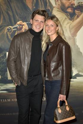 Lennart Betzgen with girlfriend Celine Rüdebusch at the special screening of the movie Eden in the Astor Film Lounge Berlin, 20 03 2025 Foto:xM.xBehrensx xFuturexImagex eden_5321