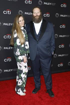 March 22, 2025, Los Angeles, Ca, USA: LOS ANGELES - MAR 21: LoviÃaÂsa Osk Gunnarsdottir, Olafur Darri Olafsson at PaleyFEST 2025 - Severance at the Dolby Theater on March 21, 2025 in Los Angeles, CA Los Angeles USA - ZUMAnc22 20250322_zaa_nc22_230 Copyright: xKathyxHutchinsx