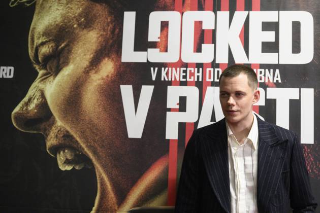 Actor Bill Skarsgard poses before the premiere of the American thriller Locked, Prague, Czech Republic, March 26, 2025. (CTKxPhoto MichalxKamaryt) CTKPhotoP2025032608282  CTKPhotoP2025032608282