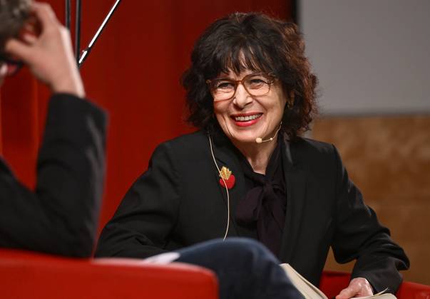 Reading by Monika Helferin the parish hall in BAd Ischl, as part of the cultural institution Ship of Literature, photographed on 28 03 25 The picture shows the Austrian writer and recipient of the Austrian Cross of Honor for Science and Art I Cl