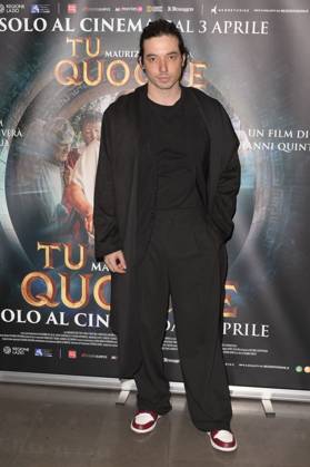 Guglielmo Poggi at the premiere of the movie Tu quoque in Space Cinema Moderno Rome, 31 03 2025 Foto:xA.xM.xTinghinox xFuturexImagex quoque_5354
