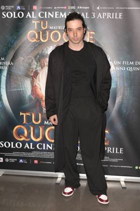 Guglielmo Poggi at the premiere of the movie Tu quoque in Space Cinema Moderno Rome, 31 03 2025 Foto:xA.xM.xTinghinox xFuturexImagex quoque_5355