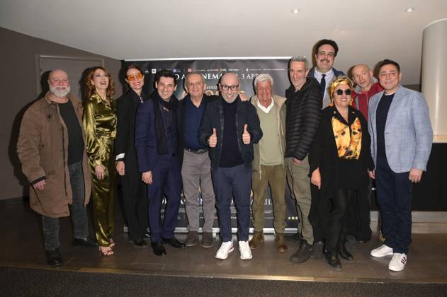 Director Gianni Quinto with cast and crew at the premiere of the feature film Tu quoque in Space Cinema Moderno Rome, 31 03 2025 Foto:xA.xM.xTinghinox xFuturexImagex quoque_5364