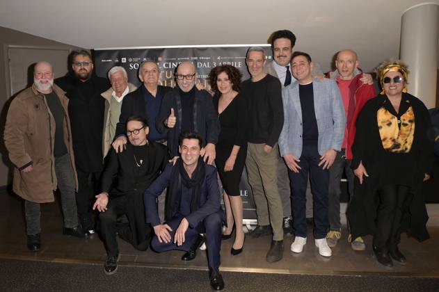 Director Gianni Quinto with cast and crew at the premiere of the feature film Tu quoque in Space Cinema Moderno Rome, 31 03 2025 Foto:xA.xM.xTinghinox xFuturexImagex quoque_5365