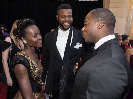 90th Oscars¨, Academy Awards, Arrivals Lupita Nyong o, Winston Duke (center) and guest arrive for the live ABC Telecast of The 90th Oscars¨ at the Dolby¨ Theatre in Hollywood, CA on Sunday, March 4, 2018. Hollywood CA USA Copyright: xCAP PLF AMPASx