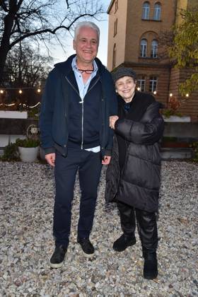 Premiere of Ursli Pfister Martin Woelffer, Katharina Thalbach Arrival at the premiere of Ursli Pfister Peggy March, Mrs. Huggenberger and I Arrival at the Bar jeder Vernunft in Berlin, on 02 04 2025 Photopress Mueller