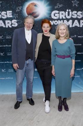 Michael Wittenborn, Sarah Winkenstette, Heidi Kriegeskotte actor director guest on the red carpet at the movie premiere Gruesse vom Mars at Zeise Kinos on April 02, 2025 in Hamburg Hamburg Germany