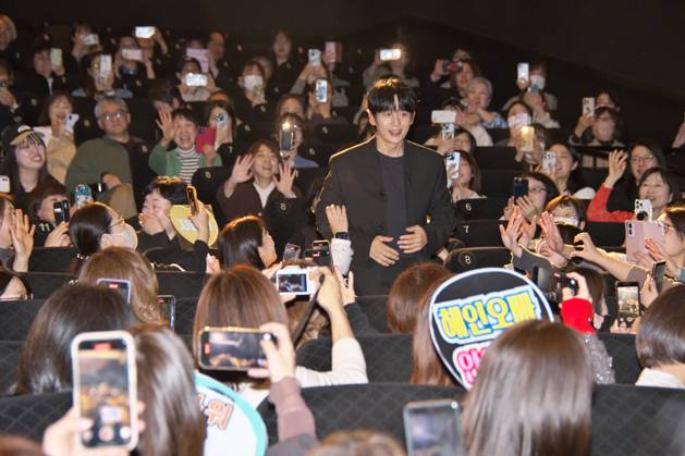 Actor Jung Hae-in attends the Japan Premiere for the film I, the Executioner in Tokyo, Japan on Thursday, April 3, 2025. This film will open on April 11, 2025 in Japan.  TKP2025040324 KEIZOxMORI