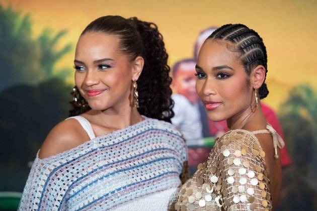 Zion Premiere Indira Ampiot and Clemence Botino attending the Zion Premiere at the Grand Rex cinema in Paris, France on April 04, 2025. Photo by Aurore Marechal ABACAPRESS.COM Paris France  Copyright: xMarechalxAurore ABACAx