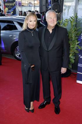 Franziska van Almsick with partner Jürgen B Harder at the presentation of the 25 Radio Regenbogen Award 2025 in the Europa Park Arena Rust, 04 04 2025 Foto:xS.xGabschx xFuturexImagex regenbogen_5407