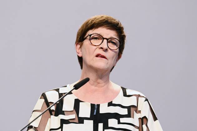 Saskia Esken at the press conference of the CDU, CSU and SPD to present the joint coalition agreement in the Paul Löbe Haus Berlin, 09 04 2025 Foto:xF.xKernx xFuturexImagex pk_koalition_5446