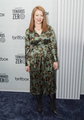April 9, 2025, New York, New York, USA: Holly Cinnamon attends US premiere of the BritBox Agatha Christie s Towards Zero at Metrograph in New York on April 9, 2025 New York USA - ZUMAr339 20250409_znp_r339_047 Copyright: xLevxRadinx