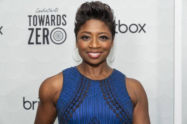 April 9, 2025, New York, New York, USA: Montego Glover wearing dress by Parker attends US premiere of the BritBox Agatha Christie s Towards Zero at Metrograph in New York on April 9, 2025 New York USA - ZUMAr339 20250409_znp_r339_065 Copyright: xLevxRadinx