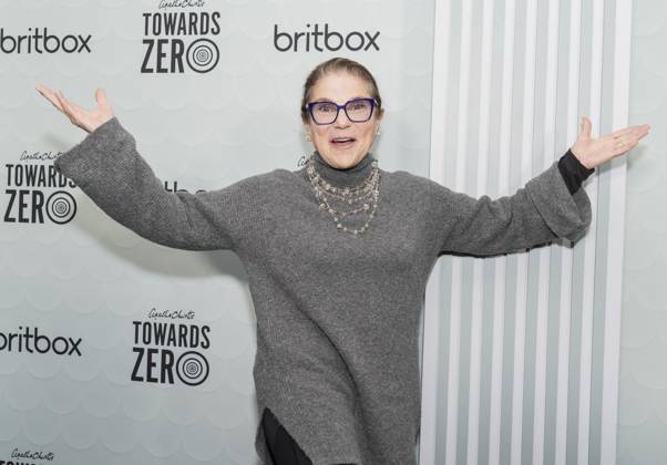 April 9, 2025, New York, New York, USA: Tovah Feldshuh attends US premiere of the BritBox Agatha Christie s Towards Zero at Metrograph in New York on April 9, 2025 New York USA - ZUMAr339 20250409_znp_r339_070 Copyright: xLevxRadinx