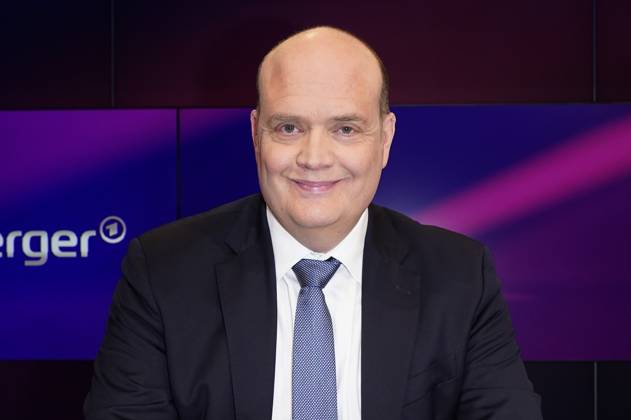 Robin Alexander on the ARD talk show maischberger in Studio Berlin Adlershof Berlin, 09 04 2025 Foto:xT.xBartillax xFuturexImagex maischberger0904_5412