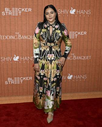 April 14, 2025, Los Angeles, California, USA: Shivani Rawat attends The Wedding Banquet Los Angeles Premiere. Los Angeles USA - ZUMAb173 20250414_aap_b173_032 Copyright: xBillyxBennightx