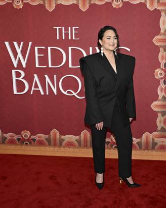 April 14, 2025, Los Angeles, California, USA: Lily Gladstone attends The Wedding Banquet Los Angeles Premiere. Los Angeles USA - ZUMAb173 20250414_aap_b173_048 Copyright: xBillyxBennightx