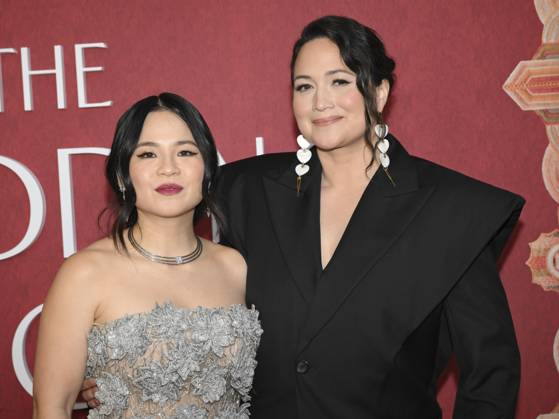 April 14, 2025, Los Angeles, California, USA: Kelly Marie Tran and Lily Gladstone attends The Wedding Banquet Los Angeles Premiere. Los Angeles USA - ZUMAb173 20250414_aap_b173_157 Copyright: xBillyxBennightx