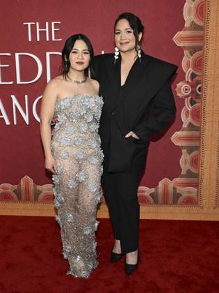 April 14, 2025, Los Angeles, California, USA: Kelly Marie Tran and Lily Gladstone attends The Wedding Banquet Los Angeles Premiere. Los Angeles USA - ZUMAb173 20250414_aap_b173_159 Copyright: xBillyxBennightx