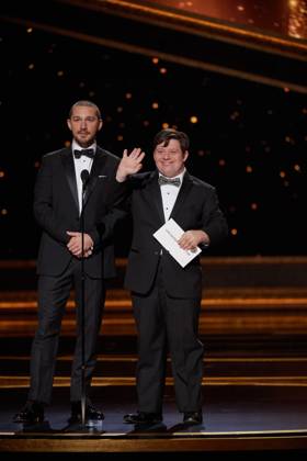 Telecast of The 92nd Oscars Shia LaBeouf and Zack Gottsagen present the OscarÂ® for Live Action Short Film during the live ABC Telecast of The 92nd OscarsÂ® at the DolbyÂ® Theatre in Hollywood, CA on Sunday, February 9, 2020. Hollywood CA USA Copyright: xBlainexOhigashix