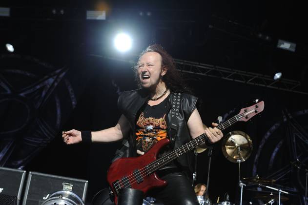 Venom performing at Bloodstock Open Air Festival DERBYSHIRE, ENGLAND - AUGUST 12: Cronos(Conrad Lant) of Venom performing at Bloodstock Open Air Festival, Catton Park on August 12, 2016 in Derbyshire, England. CAP MAR MAR Great Britain Copyright: xMartinxHarris CapitalxPicturesx