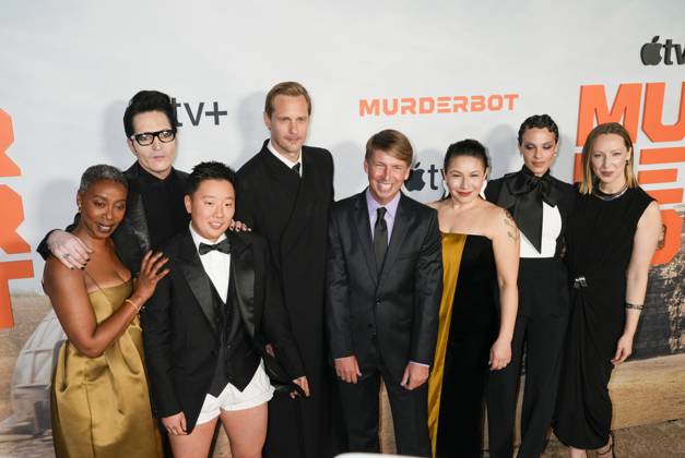 Murderbot New York Premiere Cast L-R: Noma Dumezweni, David Dastmalchian, SAbrina Wu, Alexander Skarsgard, Jack McBrayer, Tamara Podemski, Tattiawna Jones, Anna Konkle attends the Murderbot New York Premiere by Apple TV held at Regal Union Square Cinemas in New York City, Monday April 28, 2025. Jennifer Graylock-Graylock.com, Credit:Jennifer Graylock-Graylock.com Avalon United States, New York, New York, Regal Union Square Cinema Copyright: xJenniferxGraylock-Graylock.comx xAvalonx 0993256890