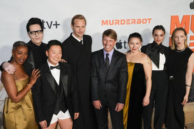 Murderbot New York Premiere Cast L-R: Noma Dumezweni, David Dastmalchian, SAbrina Wu, Alexander Skarsgard, Jack McBrayer, Tamara Podemski, Tattiawna Jones, Anna Konkle attends the Murderbot New York Premiere by Apple TV held at Regal Union Square Cinemas in New York City, Monday April 28, 2025. Jennifer Graylock-Graylock.com, Credit:Jennifer Graylock-Graylock.com Avalon United States, New York, New York, Regal Union Square Cinema Copyright: xJenniferxGraylock-Graylock.comx xAvalonx 0993256894