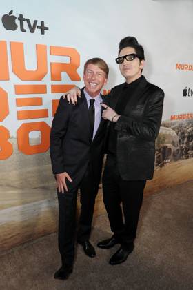 Global Premiere of the Apple TV+ sci-fi comedic thriller series Murderbot at the Regal Union Square Featuring: Jack McBrayer and David Dastmalchian Where: New York, New York, United States When: 28 Apr 2025 Credit: Marion Curtis Starpix for Apple TV+ INSTARimages EDITORIAL USE ONLY. NOT FOR USE BY NEWSPAPERS BASED IN THE UK. Copyright: xx instar54699848