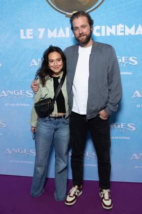 Anges & Cie Paris Film Premiere Chloe Menager, Florent Pinget attends Anges & Cie Paris Film Premiere at Publicis Cinemas on April 29, 2025 in Paris, France. Photo by Nasser Berzane ABACAPRESS.COM Paris France  Copyright: xBerzanexNasser ABACAx
