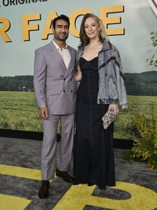 May 1, 2025, Hollywood, California, USA: Kumail Nanjiani and Emily V. Gordon attend the Poker Face Season 2 Premiere. Hollywood USA - ZUMAb173 20250501_aap_b173_018 Copyright: xBillyxBennightx