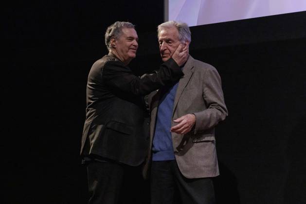 Premiere du film Why War d™Amos GitaÃ¯ Ã la CinÃ matheque francaise Premiere of Amos GitaÃ¯ s Why War at the CinÃ matheque francaise - Amos GitaÃ¯, Costa-Gavras - Avant-premiere du film Why War d™Amos GitaÃ¯ Ã la CinÃ matheque francaise, Paris, France, le 05 05 2025.  Copyright: xThierryxStefanopoulosx