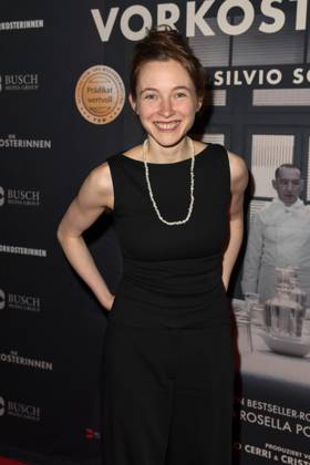 Kriemhild Hamann as a guest on the red carpet at the movie premiere Die Vorkosterinnen at Babylon cinema on 05 05 2025 in Berlin Berlin Germany