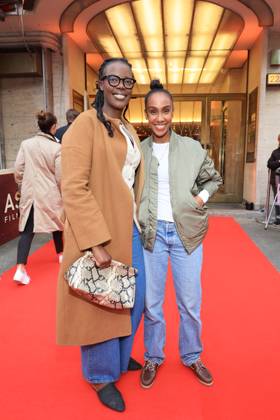 07 05 2025, Anna Dushime and Hadnet Tesfai at the premiere of the documentary series Max Joy Ð Komm näher, Astor Film Lounge, Berlin, Berlin