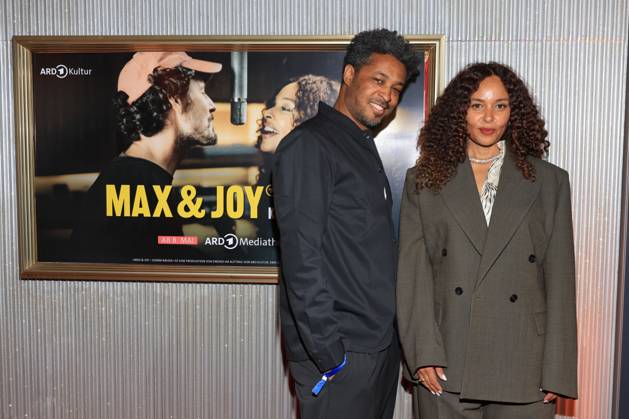 07 05 2025, SŽkou Neblett and Joy Denalane at the premiere of the documentary series Max Joy Ð Komm näher, Astor Film Lounge, Berlin, Berlin
