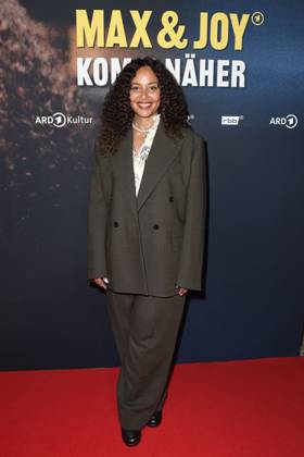 Joy Denalane at the premiere of the 3-part ARD documentary film series öMax and Joy komm naeher from 8 5 205 in the ARD Mediathek on 7 05 2025 in the Astor Filmlounge in Berlin ARD documentary series Max Joy komm naeher celebrates premiere in Berlin