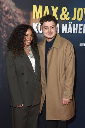 Joy Denalane and her son Isaiah Naledi at the premiere of the 3-part ARD documentary film series öMax und Joy komm naeher from 8 5 205 in the ARD Mediathek on 7 05 2025 in the Astor Filmlounge in Berlin ARD documentary series Max Joy komm naeher celebrates premiere in Berlin
