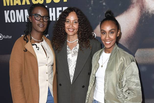 Anna Dushime, Joy Denalane and Hadnet Tesfai at the premiere of the 3-part ARD documentary film series öMax and Joy komm naeher from 8 5 205 in the ARD Mediathek on 7 05 2025 in the Astor Filmlounge in Berlin ARD documentary series Max Joy komm naeher celebrates premiere in Berlin