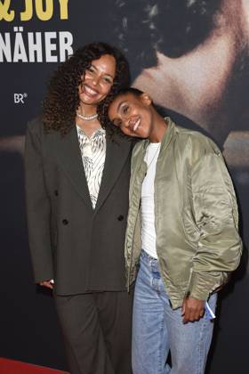 Joy Denalane and Hadnet Tesfai at the premiere of the 3-part ARD documentary film series öMax and Joy komm naeher from 8 5 205 in the ARD Mediathek on 7 05 2025 in the Astor Filmlounge in Berlin ARD documentary series Max Joy komm naeher celebrates premiere in Berlin