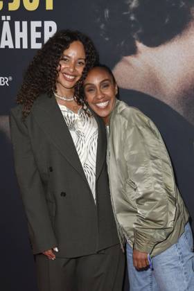 Joy Denalane and Hadnet Tesfai at the premiere of the 3-part ARD documentary film series öMax and Joy komm naeher from 8 5 205 in the ARD Mediathek on 7 05 2025 in the Astor Filmlounge in Berlin ARD documentary series Max Joy komm naeher celebrates premiere in Berlin
